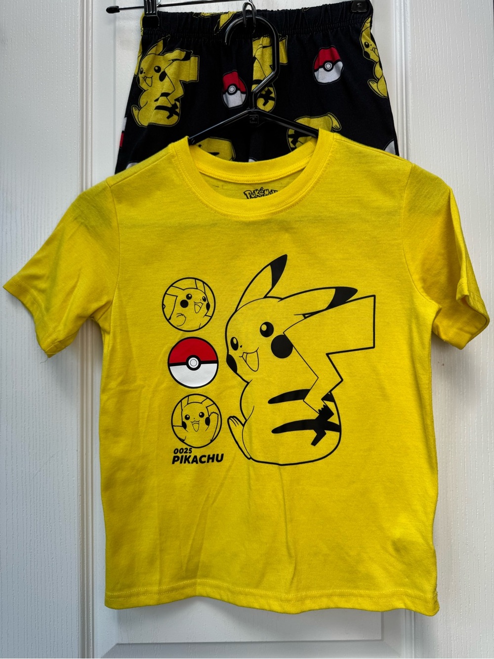 Pokemon Pikachu Yellow and Black Kids Pajama Set